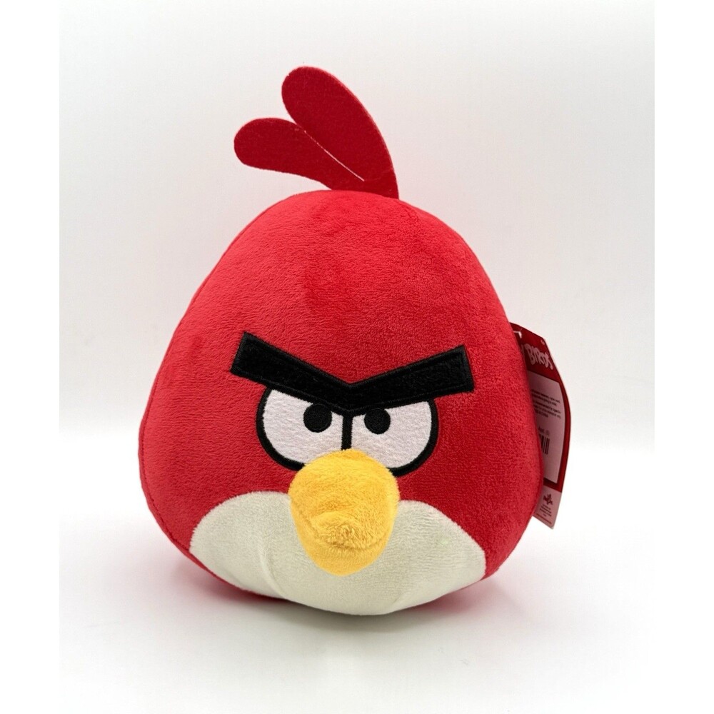 Red Head Angry Bird Plush Toy 7-8 inch RED Rovio Angry‎ Birds. New w /tag